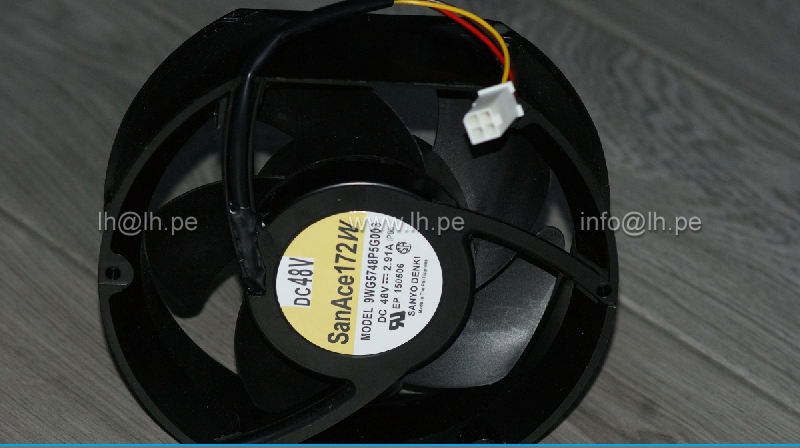 9WG5748P5G003                 Ventilador de refrigeración del servidor DC 48V, 2.91A, 172x150x51mm, 4 hilos, Marca SANYO DENKI