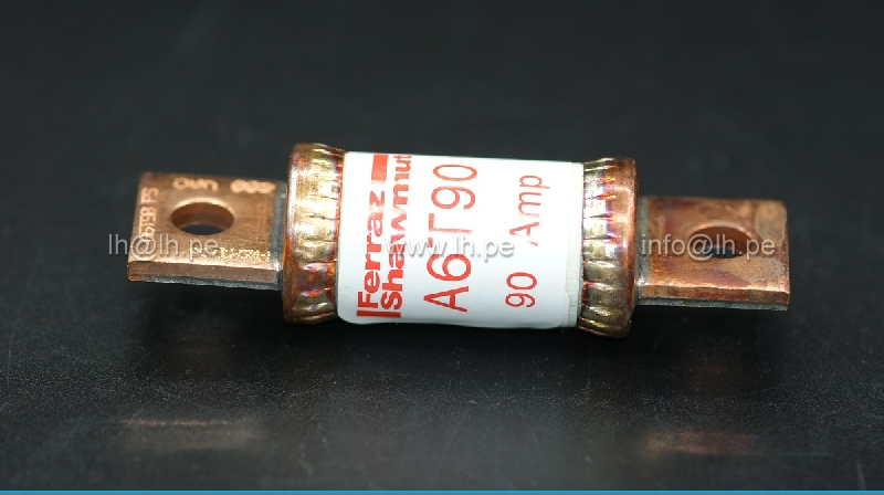 A6T90                    Fusible A6T Amp-Trap 2000® 90A, 600VB, de acción rápida clase T, MERSEN