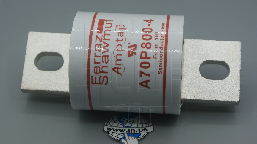 A70P800-4                Fusible, alta velocidad, serie A70P; 800A; 700VAC/650VDC, Ferraz Shawmut