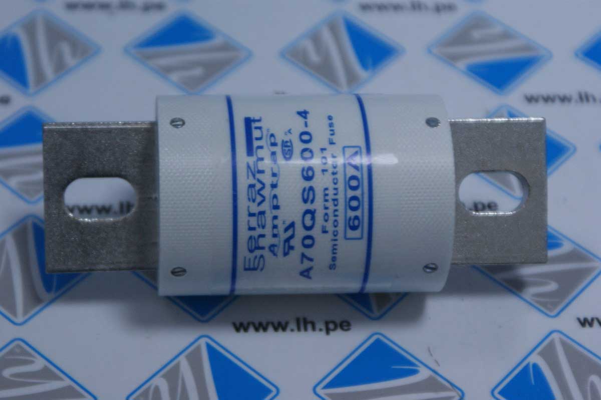 A70QS600-4                Class, Semiconductor Fuse Amp-Trap® 700V 600A aR High Speed A70QS Type 4. Shape, Bolted.