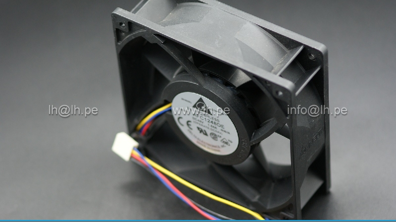 AFC1248DE-8H61R                 Ventilador de refrigeración de alta velocidad 120x120x38mm DC48V 1.64A, con salida de 4 cables y conector; Delta Electronics 