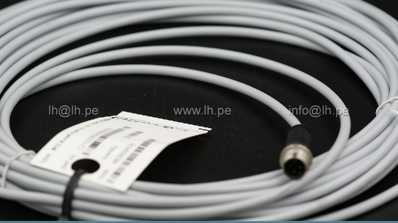 C21320000000052                       Conector M12, 4 Pines, macho; industrial; recto; conductos, con cable 10M, HARTING