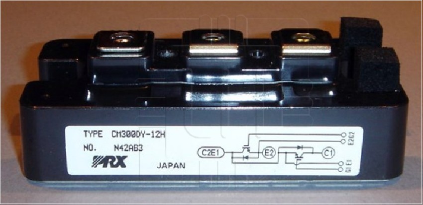 CM300DY-12H         Modulo IGBT Half Bridge 600V 300A 1100W Chassis Mount