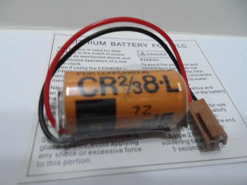 CR2/3 8.L     Batería Lithium alta capacidad 3V, 2000mAh