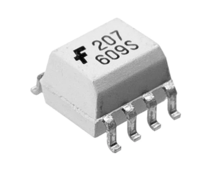 MOCD207M D207            Optoacoplador, SMD, 5.3kV, 2 canales, transistorizado