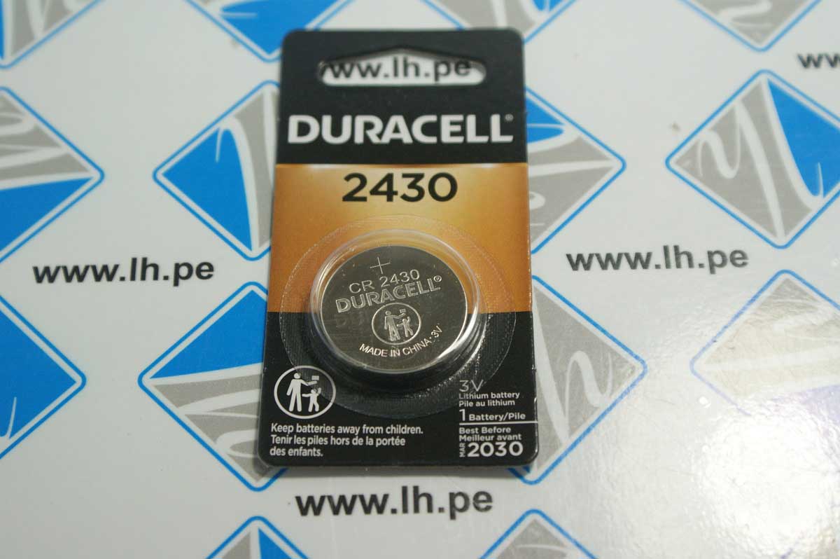 CR2430            Duracell DL2430 3 Volts Lithium Coin Cell Carded