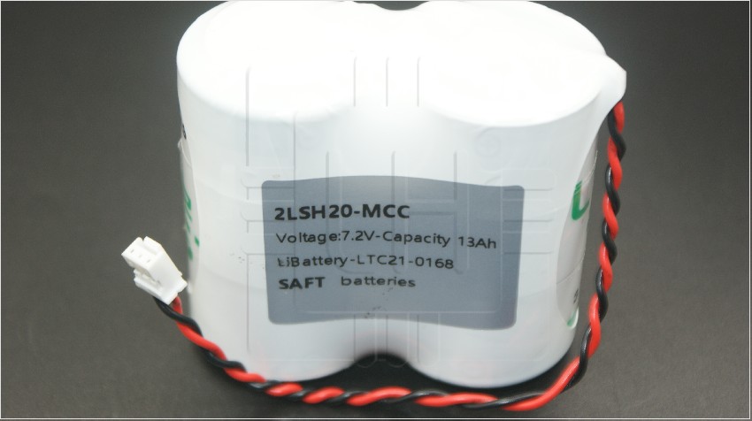 2LSH20-MCC                  Pack de batería lithium 7.2V, 13000mAh, con cable y conector, SAFT