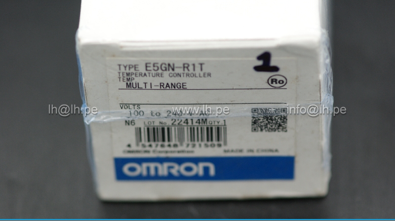E5GN-R1T AC100-240                             Controlador de temperatura 100 to 240VAC, multi-range, marca Omron