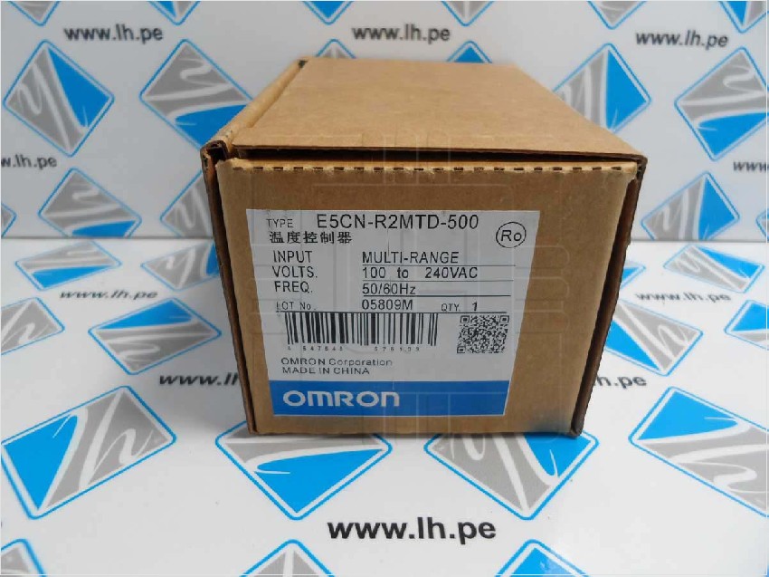 E5CN-R2MTD-500-AC100-240       Controladores 1/16 DIN 100-240VAC Relay Output, Vers.3