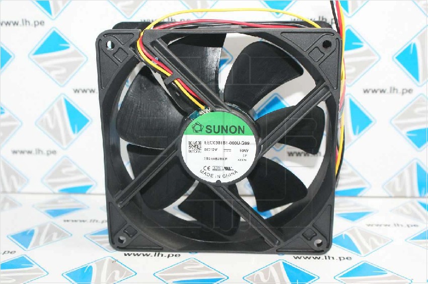 EEC0381B1-000U-G99              Ventilador axial, 12VDC, 120x120x38mm