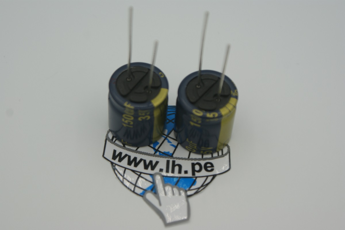 EEUFR1V152SB                      Condensador electrolítico 1500uF, 35VDC, 16x20mm, low ESR