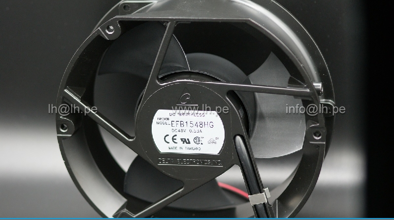 EFB1548HG                   Ventilador Tubeaxial 48VDC, 0.53A, 172x150X50mm, 2 Wire Leads, DELTA
