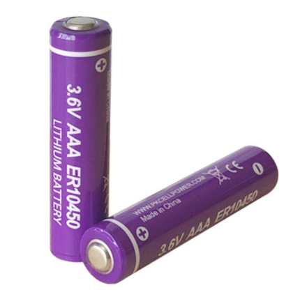 ER10450               lithium battery AAA Size 3.6V 800 mAh