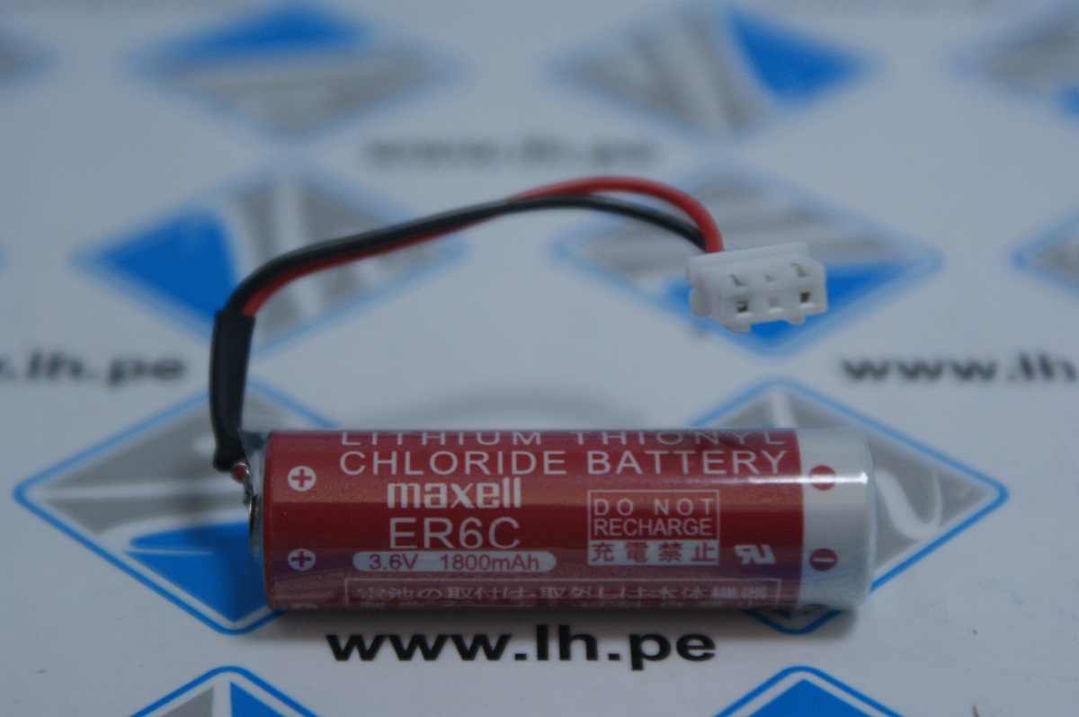ER6C+Connector  Battery PLC 3.6V AA 1800mAh