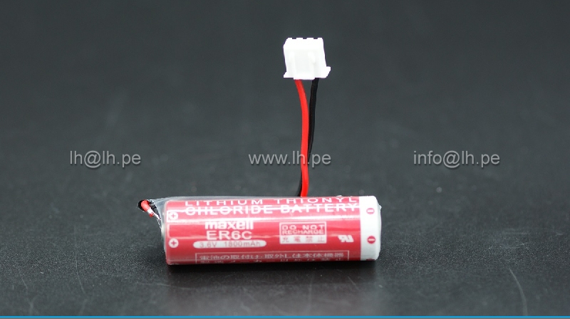 ER6C         Batería Lithium para PLC, programmable, 3.6V, marca Maxell