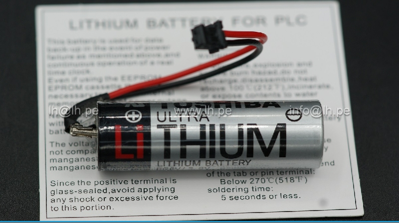 ER6V-HRS-Connector                         Batería Lithium AA 3.6V 2000mAh