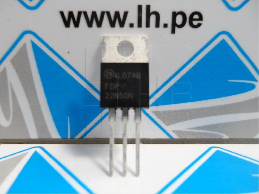 FDP22N50N         Transistor N-MOSFET, unipolar, 500V, 13.2A, 312.5W