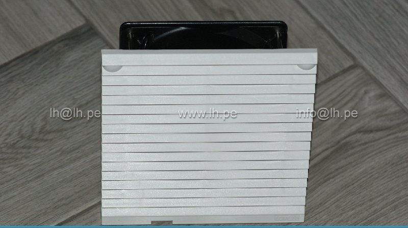 FKL6622.230               Ventilador con filtro y rejilla, 148.5x148.5mm, 230VAC, 0.12A/0.10A, 20/15W, 2500/2700RPM, LEIPOLE