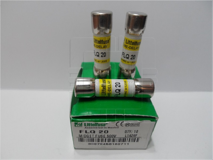 FLQ20 Fuse, 20A, 500VAC , M, Time Delay