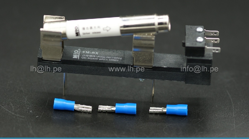 FM-RX ME1305A04            Base porta fusible tipo puente Swich, Un.. DC/AC, 20V, 1000V, + Fusible Trip Indicator, MIRO