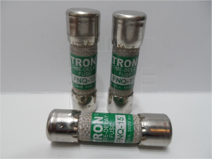 FNQ-15  Fuses 500VAC 15A Time Delay Tron