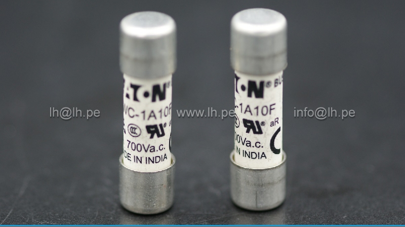FWC-1A10F                       Fusible tipo cartucho Ultra Rapido 10x38mm, 1A, 700V, aR, EATON 