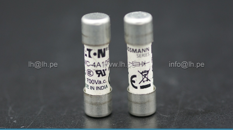 FWC-4A10F                     Fusible tipo cartucho Ultra Rapido 10x38mm, 4A, 700V, aR, EATON