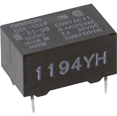 G6E-134P-ST-US 12VDC           Relay miniatura, SPDT, 12VDC, low signal