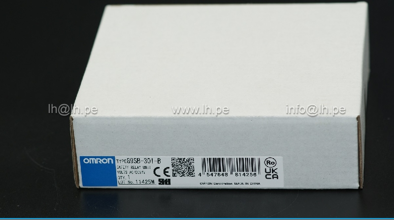 G9SB-301-B             Módulo relé de seguridad 24VAC, 24VDC, para riel DIN, Marca Omron