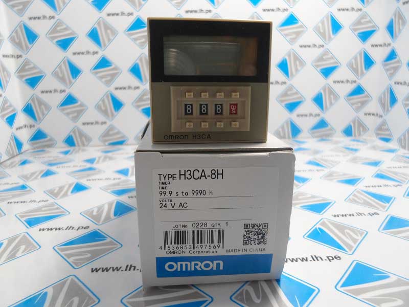H3CA-8H 24VAC  Timer DIN-sized (48 × 48, 45 × 75 mm) Timer with Digital Setting and LCD Display