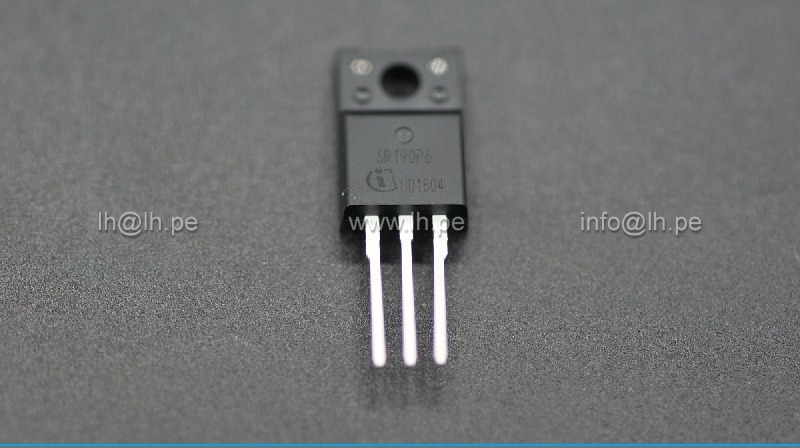 IPA60R190P6XKSA1 6R190P6                  Transistor: N-MOSFET; unipolar; 20.2A, 600V; 34W; TO220FP, INFINEON