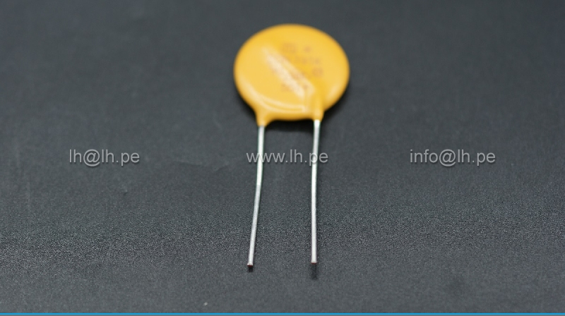 JVR20N391K11PU5 20N391K              Varistor de óxido de zinc; THT; 250VAC; 320VDC; 390V; 6,5kA; Ø20mm