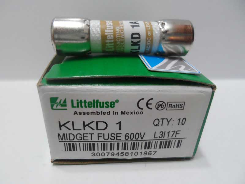 KLKD 1  FUSE LITTELFUSE KLKD-1 1A 600VAC/600VDC