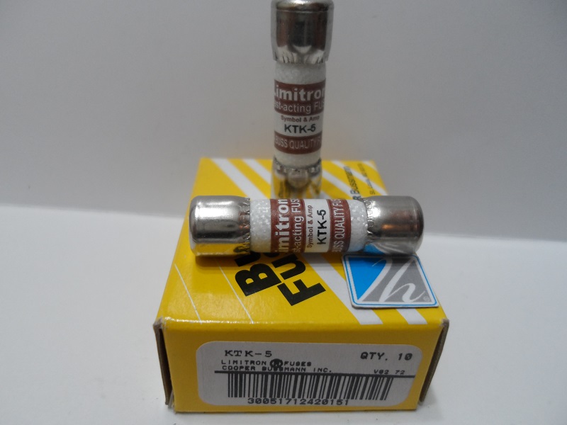 KTK-5         Fuses 600VAC 5A Fast Acting