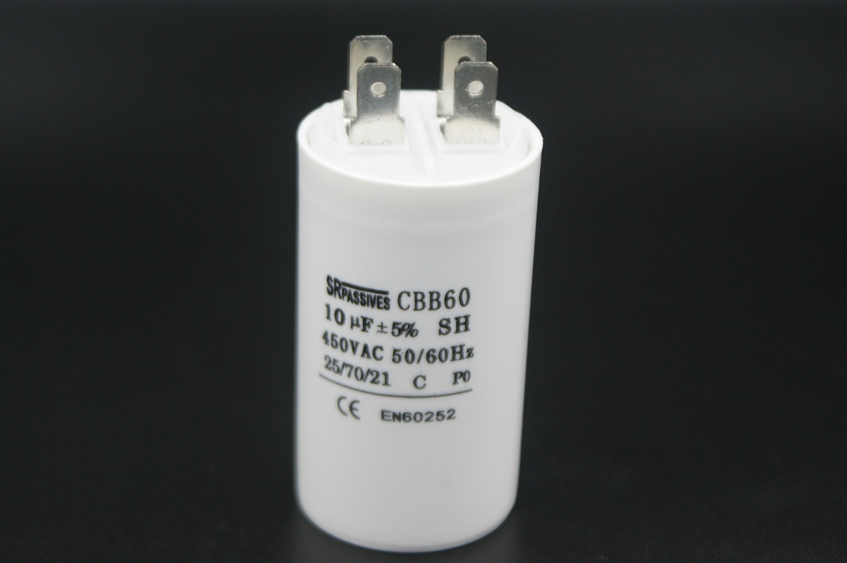 CBB60A-10/450      Condensador para motor de trabajo 10uF, 450V, 35x60mm