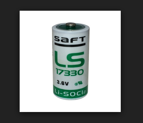 LS17330      Primary lithium-thionyl chloride (Li-SOCl2). High energy density. 2∕3 A-size bobbin cell.