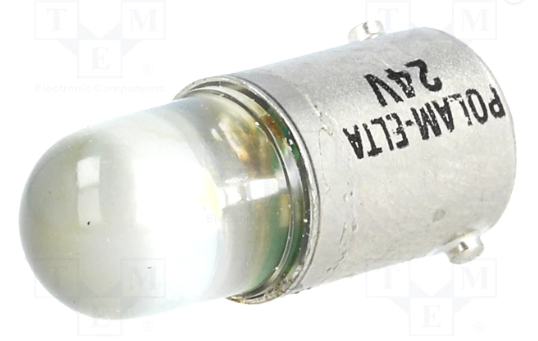 LW-BA9S-24AC               Lámpara señal LED, blanco, BA9S, 24VDC, 24VAC