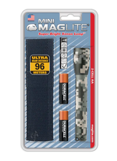 M2AMRH 106-000-895                 Maglite Mini Maglite 2-Cell AA Linterna con funda (Universal Camo)