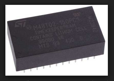 M48T02-150PC1        Circuito RTC, interfaz parallel, NV SRAM, PCDIP24, 4.75-5.5V
