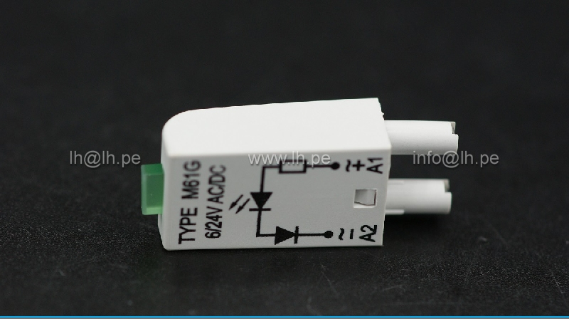 M61G                                Módulo de señalización 6/24VDC, 6/24VAC, Señalización LED, marca Relpol