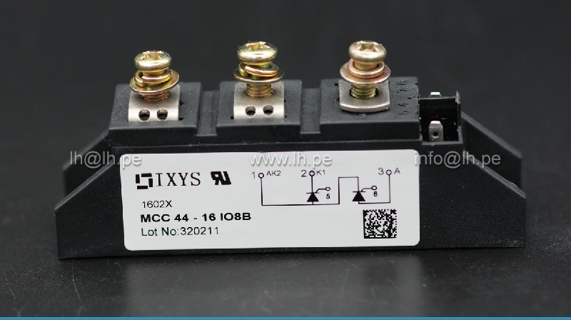 MCC44-16IO1B                   Modulo doble thyristor 49A, 1600V, montaje chasis, TO-240AA, IXYS