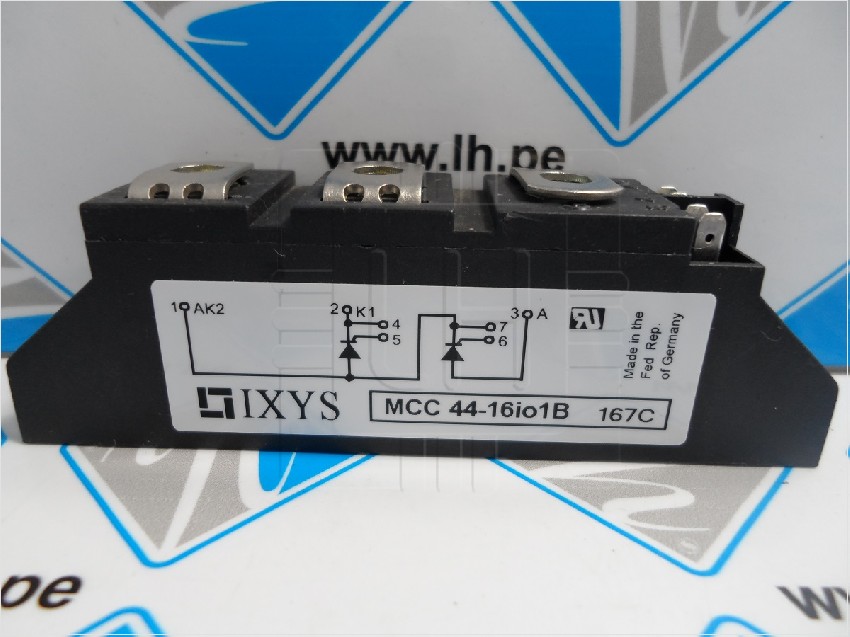 MCC44-16io1B      Módulo Doble Thyristor 1600V, 49A, TO-240AA, 100mA