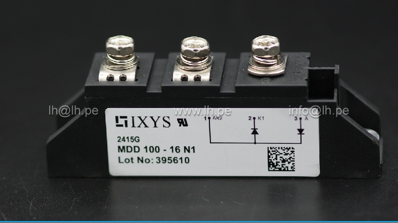 MDD100-16N1                    Modulo Pack doble diodo 100A, 1600V, IXYS