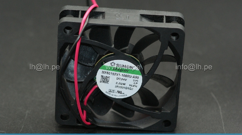MF60152V1-1000U-A99                                  24VDC axial DC fan, 2.02W, 60x60x15mm, Sunon brand