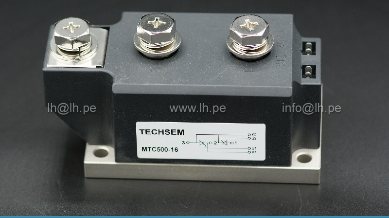 MTC500-16        Modulo de Potencia PACK SCR 500A, 1600V, TECHSEM