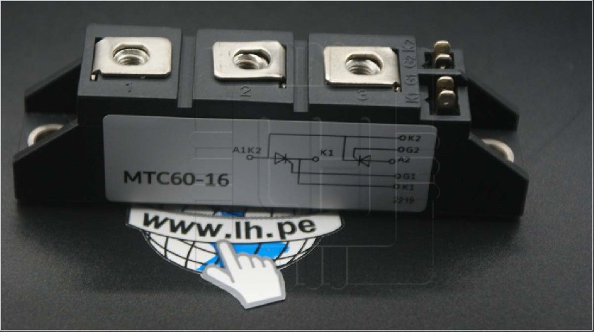 MTC60-16                 Modulo Pack doble Thyristor 60A; 1600V