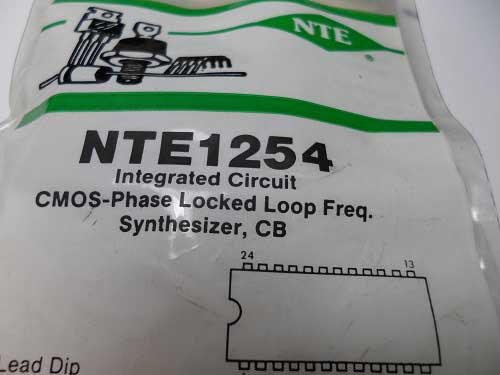NTE1254 - Phase Locked Loop (PLL) Frequency Synthesizer for CB E