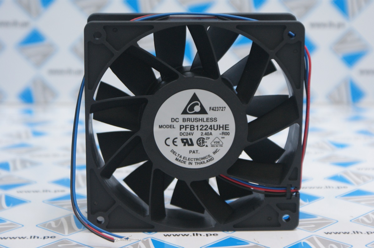 PFB1224UHE-R00        Ventilador tangencial CC DC Axial Fan, 120x120X38mm, 24VDC