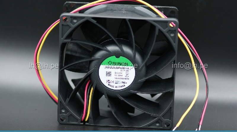 PMD2409PMB1-A.(2).F.GN              Ventilador DC, axial, 24VDC, 92x92x38mm, con 3 cables de salida