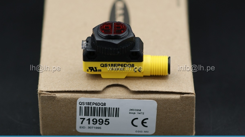 QS18EP6DQ8                    	 Sensor Diffuse Optical 31.496" (800mm) PNP - Dark-ON/Light-ON, BANNER